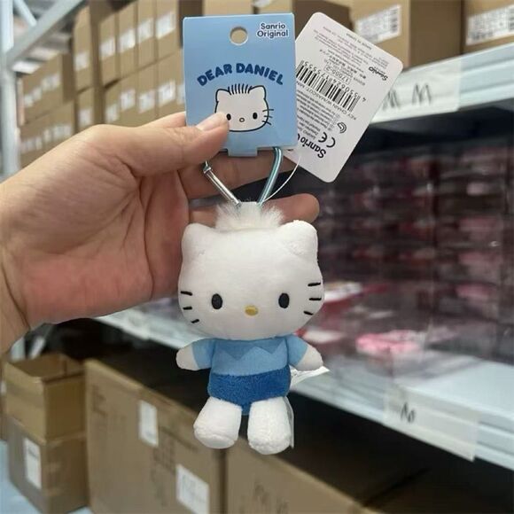 Sanrio Characters Mascot Holder - Dear Daniel Cartoon Plush Keychain - Picture 2 of 6